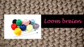 Sjaal breien op een breiraam knitting loom loombord  DIY  knutselen [upl. by Orola]