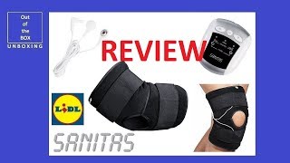 REVIEW SANITAS TENS knee and elbow device SEM 50 Lidl 25 steps TENS [upl. by Markowitz948]