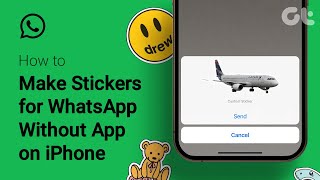 How to Make Stickers for WhatsApp Without Any Other App on iPhone  Guiding Tech Tutorial [upl. by Ecire]