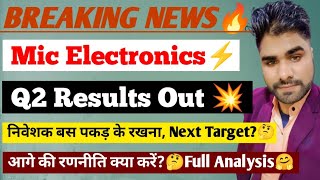 Mic Electronics Q2 Results 2025  mic electronics Results Today  mic electronics Share Latest News [upl. by Aniroz]