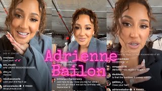 Adrienne Bailon Talks LA VOÛTE On IG Live 91123 [upl. by Sidalg]