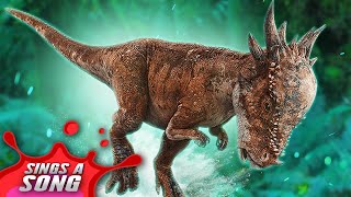 Pachycephalosaurus Sings A Song Jurassic Park  World Dinosaur Parody Rap [upl. by Eisor]