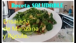 Receta SALUDABLE Ensalada de Manzana [upl. by Kinnard]