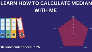 LETS CALCULATE MEDIAN WITH ME [upl. by Alded558]