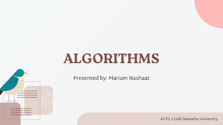 Algorithms  Week 5  level 0 [upl. by Osmen568]