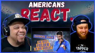 AMERICAN REACTS TO RAVINDRA JADEJA  THE BEST FIELDER IN THE WORLD  REAL FANS SPORTS [upl. by Cuthbert]