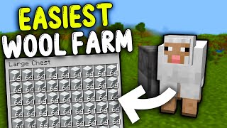 EASIEST WOOL Farm Minecraft 121 [upl. by Anoed]