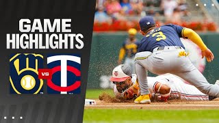 Brewers vs Twins Game Highlights 72124  MLB Highlights [upl. by Brechtel940]