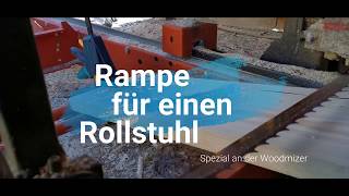 Rollstuhl Rampe aus Holz  Woodmizer Spezial [upl. by Wanfried]