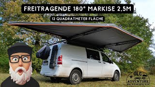 Freitragende 180° Markise mit 25m Länge  von OLC Adventure [upl. by Delano]