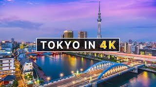 Tokyo Japan  4K Drone Video Tour Ultra HD 🇯🇵 [upl. by Eynaffit]