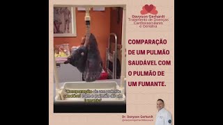 Comparação de um pulmão saudável com o pulmão de um fumante [upl. by Ettennej]