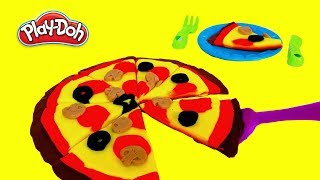 Pizza din PlayDoh  Mancare de Jucarie  Fireflies Kids [upl. by Travax]