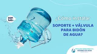 Cómo instalar de válvula y soporte para bidón de agua de 20 litros [upl. by Scherle]