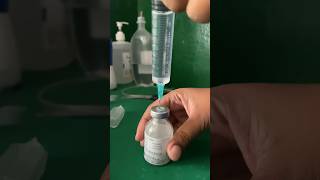 Preparation for co amoxiclav injection🍃🥰😇injectionshortsviralvideo [upl. by Moshell]