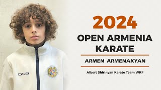 OPEN ARMENIA KARATE 2024 Albert Shirinyan Team Armen Armenakyan 9 yo [upl. by Kcira]