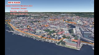 Adidas Stockholm Marathon 2023 fly over the race path [upl. by Aikkin640]