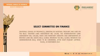 Select Committee on Finance 20 November 2024 [upl. by Reemas926]