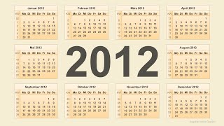 Kalender 2012 [upl. by Arhez]