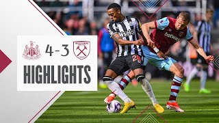 Newcastle 43 West Ham  A Strong Showing Ends In Late Defeat  Premier League Highlights [upl. by Enael]