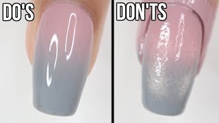 DOs amp DONTs Ombré Nails  how to do ombré nails with regular polish [upl. by Nnaharas35]