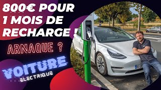 800 euros pour un mois de recharge de sa voiture [upl. by Aleron936]