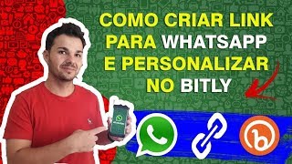 como criar link para whatsapp e personalizar no bitly [upl. by Auginahs]