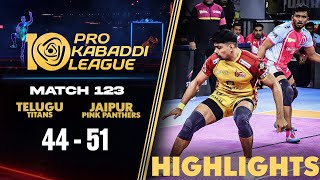 Pawan Sehrawat Heroics in Vain as Pink Panthers Make Huge Comeback  PKL 10 Match 123 Highlights [upl. by Aisya]