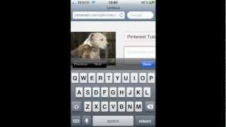 How to Pin from iPhone to Pinterest  Pin from iPad or iPhone to Pinterest [upl. by Fabrice889]