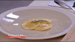 Recette  Raviolis au potimarron et amaretti de Julie  Les Carnets de Julie  Raviolis à la carte [upl. by Mueller883]