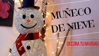 DECORACIÓN NAVIDEÑA  MUÑECO DE NIEVE  EO026 [upl. by Silenay258]