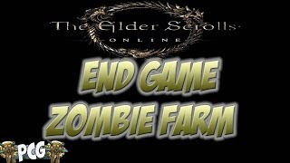 Elder Scrolls Online ♠ Coldharbour Zombie Farm  End Game 48 to 50 Guide [upl. by Airretnahs879]