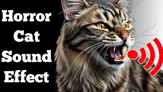 Horror Cat Sound  Aggressive cat sounds [upl. by Aisayt]