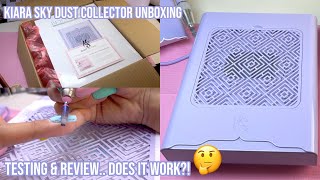 UNBOXING amp TESTING KIARA SKY’S NEW DUST COLLECTOR  PURPLE Is it worth it Kiara Sky Nails Review [upl. by Tonie]