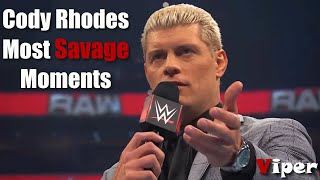 When Cody Rhodes Destroying WWE Wrestlers On The Mic [upl. by Nylirek]