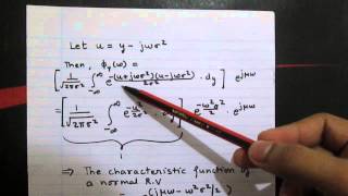 Characteristic Function of a Normal RV and Poisson RV [upl. by Aymer]