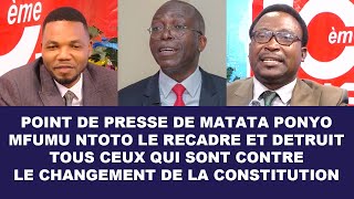 DELKAS  MFUMU NTOTO RECADRE MATATA PONYO ET CEUX QUI SONT CONTRE LE CHANGEMENT DE LA CONSTITUTION [upl. by Dugas]