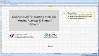 Forecasting Methods made simple  Trends and Moving Average [upl. by Haye60]