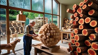 The 80YearOld Carpenter Crafted a Flower Shaped Lantern as A Gift for His Wife [upl. by Hamner]