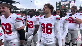 Ohio State vs Northwestern at Wrigley Field End of game and Carmen Ohio [upl. by Enomis237]