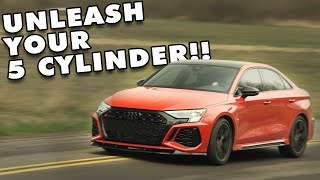 Audi 8Y RS3 Valved Exhaust Sounds  ECS Product Highlight [upl. by Sidwohl]