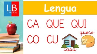 CA QUE QUI CO CU Aprender a LEER para niños✔👩‍🏫 PRIMARIA [upl. by Nwahsav]