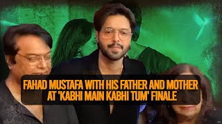 Fahad Mustafa with his father and mother at Kabhi Main Kabhi Tum finale at Karachi Cinema [upl. by Fokos490]