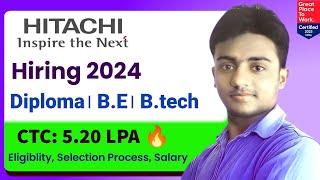 Hitachi Energy Recruitment 2024। ENGINEER। CTC 52 LPA। Permanent Job। Job Vacancy 2024। Jobs 2024 [upl. by Ailisab]