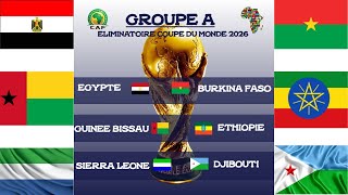 Éliminatoire mondial 2026 Zone AFRIQUE 3e journée GROUPE A Résultats des matchs et classement [upl. by Eceinehs]