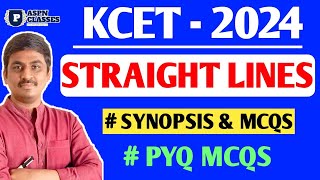 STRAIGHT LINES KCET 2024  kcet important questions [upl. by Ellmyer755]