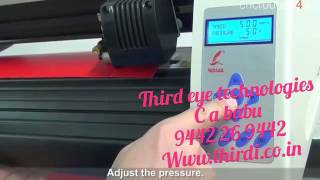 How to use 721 cutting plotter with Flexi12 softwareordinary cutting [upl. by Eelarac]