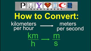 Converting kmh to ms EASY [upl. by Thursby674]