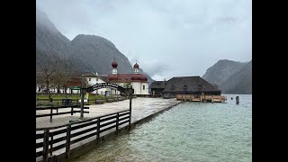 Lake Konigssee Bavarian Alps Germany [upl. by Atterual]