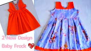 New Design 2 Baby girl Frock cutting and Stitching TutorialEasy baby frock for 23 Year old baby [upl. by Eilsek]